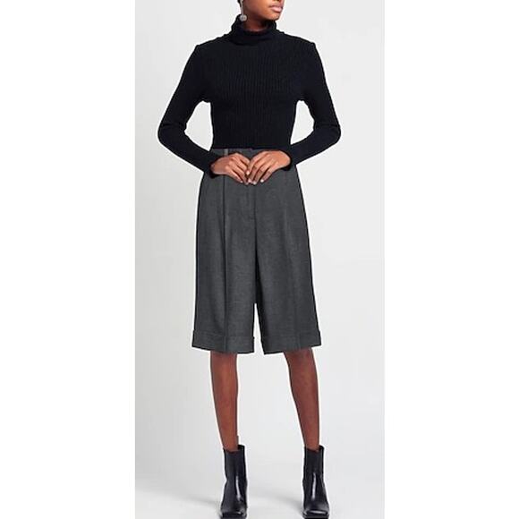 NWT Peserico Grey Linen Blend Bermuda Shorts Women’s Sz. 6 - Picture 1 of 12